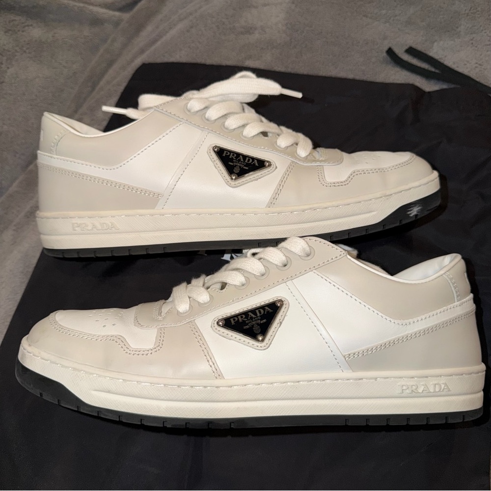 Women Prada Downtown Logo Sneaker Size 40